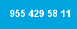 955 429 58 11 955 429 58 11